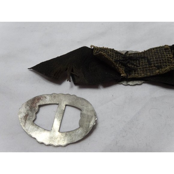 Antique 19th Century Flat Cut Steel design Shoe Buckle 1  1/2" x 1‎  1/16" Pair - Picture 4 of 5